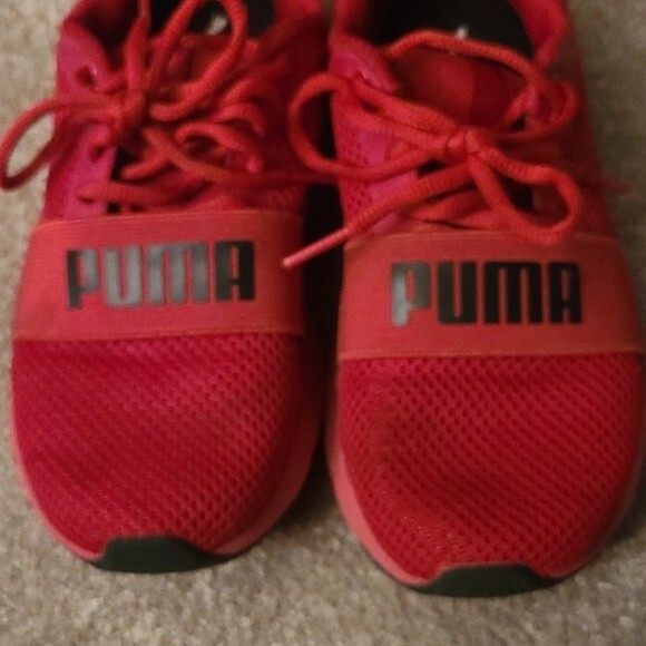 Puma Kids Red Running Shoes 366901-10 Size 4.5C - Picture 6 of 8